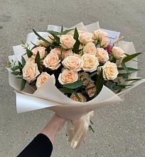 Букет Кремовые розы Латте в Глазово